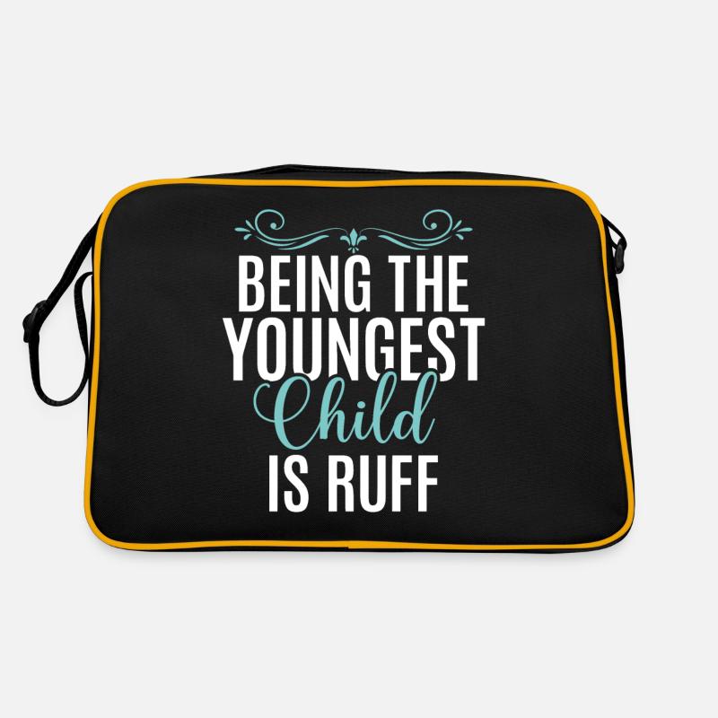 Youngest Child Gift Retro Tasche