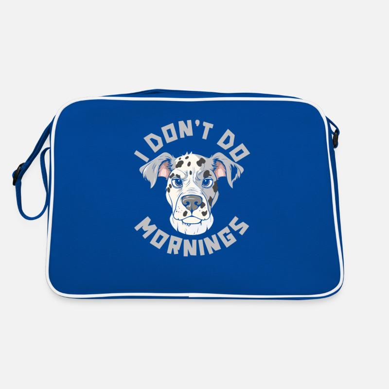 Dalmatian Funny I Don't Do Mornings Retro Bag