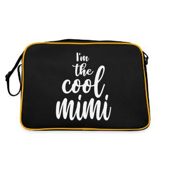 I'm the Cool Mimi Funny Grandma - Retro Bag - black/gold - Back