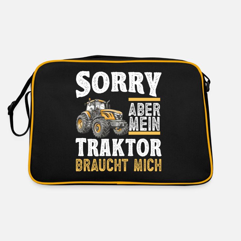 Landwirt Traktorfan Traktor Trecker Retro Tasche