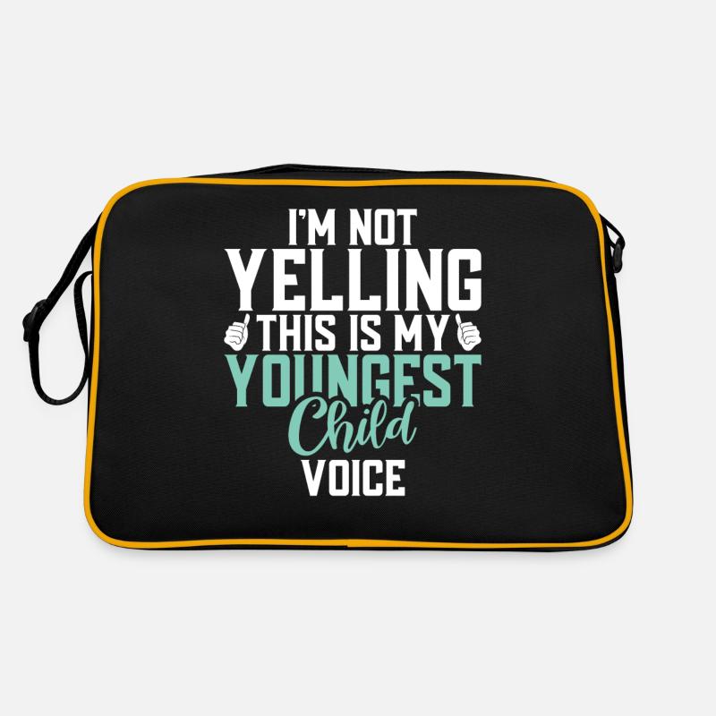 Youngest Child Gift Retro Tasche