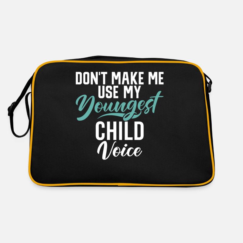 Youngest Child Gift Retro Tasche