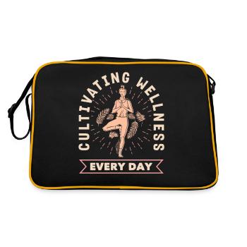Cultiver le bien-être au quotidien Yoga inspirant - Sac Retro - noir/or - Dos