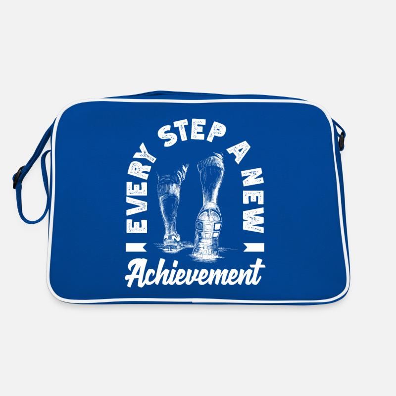 Every Step a New Achievement Personal Growth Retro Bag