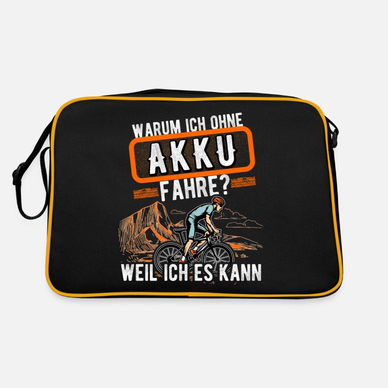 lustiger radfahrer spruch radsportler alter mann Retro Tasche