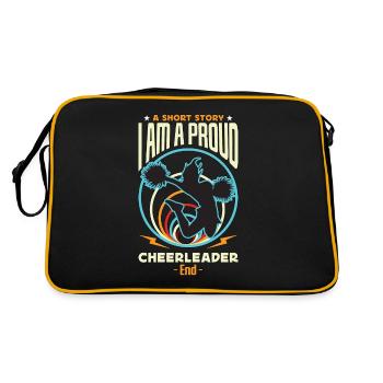 Pom-pom girl Une histoire courte Je suis une fière gymnastique - Sac Retro - noir/or - Dos