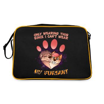 Only wearing this since I can't wear my fursuit - Retro Bag - black/gold - Back