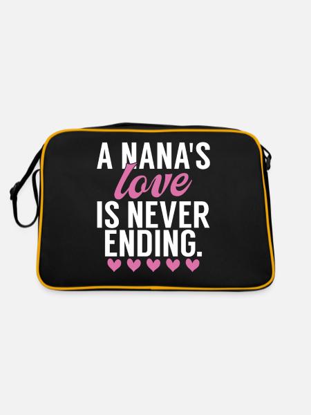 Nana Gifts - Retro Bag - black/gold - Back
