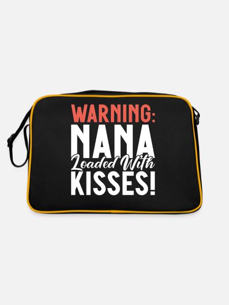 Nana Gifts - Retro Bag - black/gold - Back