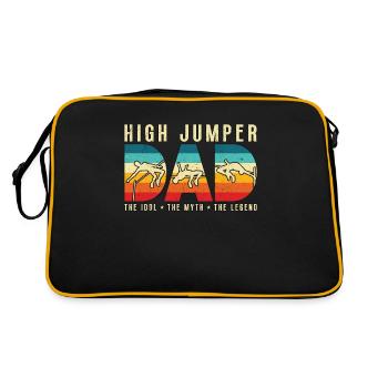Papa Sauteur En Hauteur L’Idole Le Mythe Le Saut En Hauteur - Sac Retro - noir/or - Dos