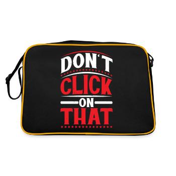 Don't Click On That 6 - Retro Bag - black/gold - Back