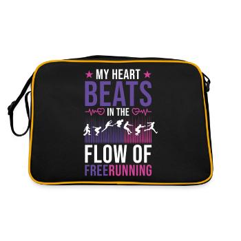 Freerunning Parkour Athlete - Retro Bag - black/gold - Back