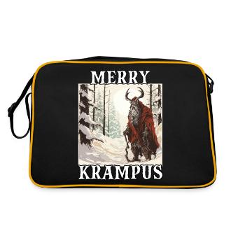 Krampus T Masque de Père Noël effrayant Kramperl - Sac Retro - noir/or - Dos