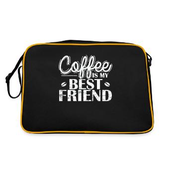 Le café est mon meilleur ami Caféine Café Arôme - Sac Retro - noir/or - Dos