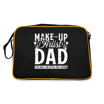 Maquilleur Papa L’idole Le mythe Esthéticienne - Sac Retro - noir/or - Dos