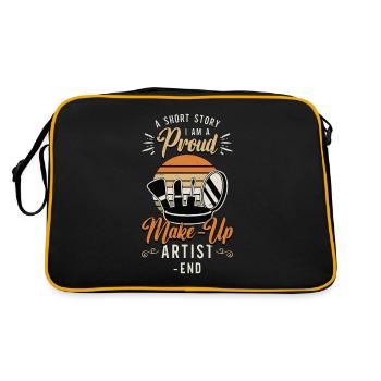 Maquilleuse Une petite histoire Je suis cosmétologue - Sac Retro - noir/or - Dos