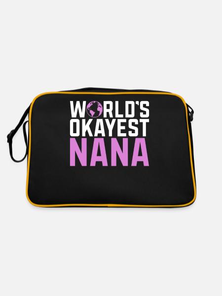 Nana Gifts - Retro Bag - black/gold - Back