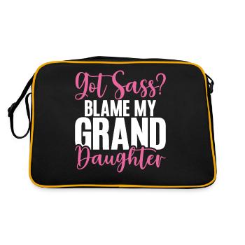 Cadeaux de petite-fille - Sac Retro - noir/or - Dos