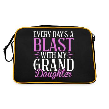 Cadeaux de petite-fille - Sac Retro - noir/or - Dos