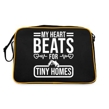 Tiny House and Tiny Home Design for Owners - Retro Bag - black/gold - Back