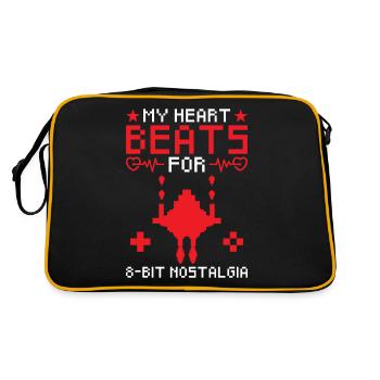 Jeux rétro 8Bit Nostalgie Pixel Art Jeux - Sac Retro - noir/or - Dos
