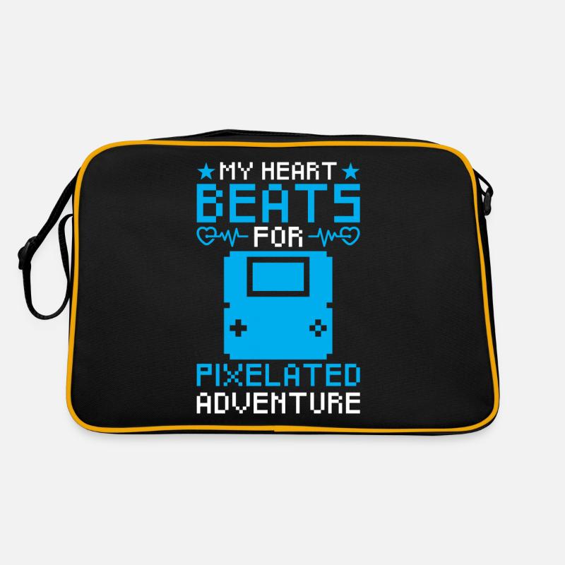 Retro Gaming Love Nostalgia Pixel Graphismes Sac Retro