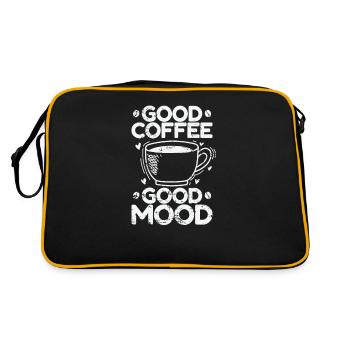 Bon café, bonne humeur, petit-déjeuner - Sac Retro - noir/or - Dos