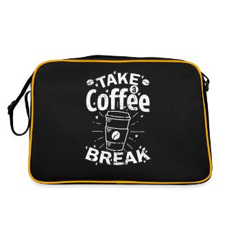 Take a Coffee Break Café Caffeine - Retro Bag - black/gold - Back