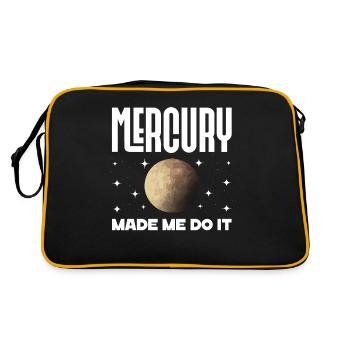 Retrograde planets Mercury retrograde - Retro Bag - black/gold - Back