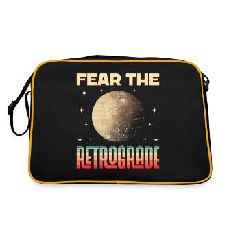 Retrograde planets Mercury retrograde - Retro Bag - black/gold - Back