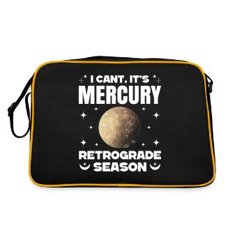 Retrograde planets Mercury retrograde - Retro Bag - black/gold - Back
