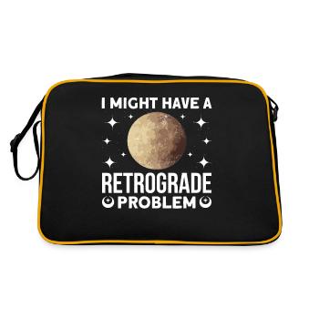 Retrograde planets Mercury retrograde - Retro Bag - black/gold - Back
