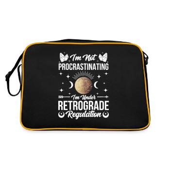 Retrograde planets Mercury retrograde - Retro Bag - black/gold - Back