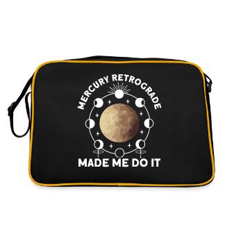 Retrograde planets Mercury retrograde - Retro Bag - black/gold - Back