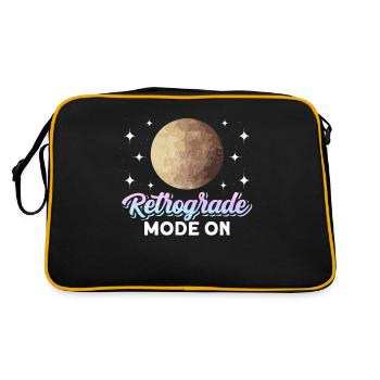 Retrograde planets Mercury retrograde - Retro Bag - black/gold - Back