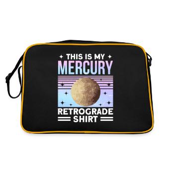 Retrograde planets Mercury retrograde - Retro Bag - black/gold - Back