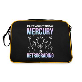 Retrograde planets Mercury retrograde - Retro Bag - black/gold - Back