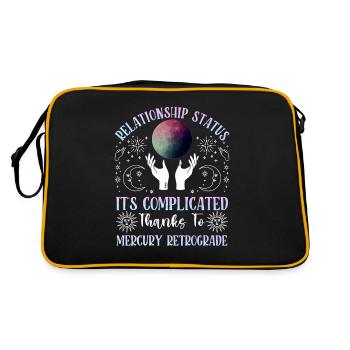 Retrograde planets Mercury retrograde - Retro Bag - black/gold - Back