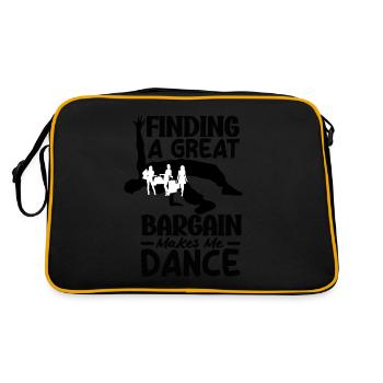 Me fait danser Thrifty Shopper’s - Sac Retro - noir/or - Dos