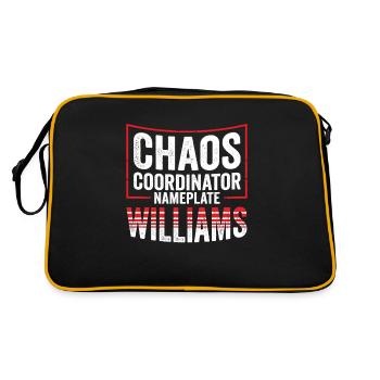 Williams Chaos Family Team Gift Idea - Retro Bag - black/gold - Back