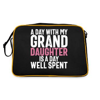 Cadeaux de petite-fille - Sac Retro - noir/or - Dos