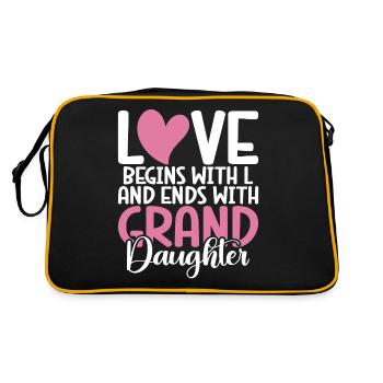 Cadeaux de petite-fille - Sac Retro - noir/or - Dos