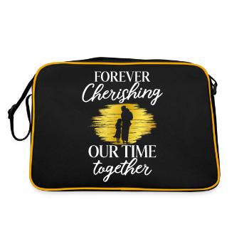 Cadeaux de petite-fille - Sac Retro - noir/or - Dos
