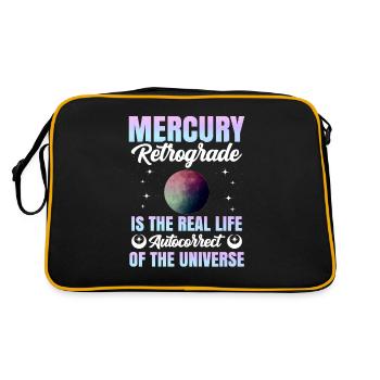 Retrograde planets Mercury retrograde - Retro Bag - black/gold - Back