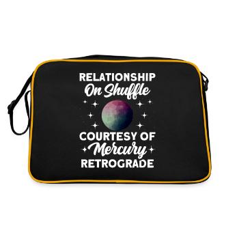 Retrograde planets Mercury retrograde - Retro Bag - black/gold - Back