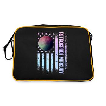 Retrograde planets Mercury retrograde - Retro Bag - black/gold - Back