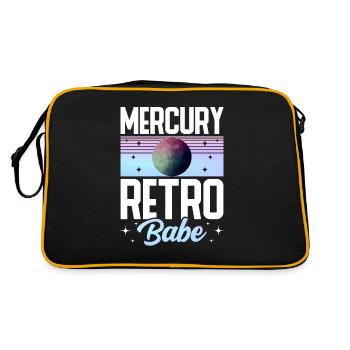 Retrograde planets Mercury retrograde - Retro Bag - black/gold - Back