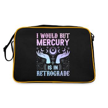 Retrograde planets Mercury retrograde - Retro Bag - black/gold - Back