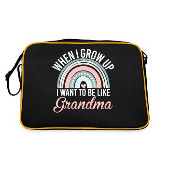 Cadeaux de petite-fille - Sac Retro - noir/or - Dos