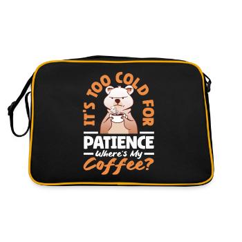 Boisson chaude trop froide pour la patience - Sac Retro - noir/or - Dos